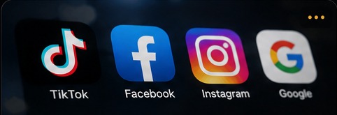 Social media engagement on a mobile phone